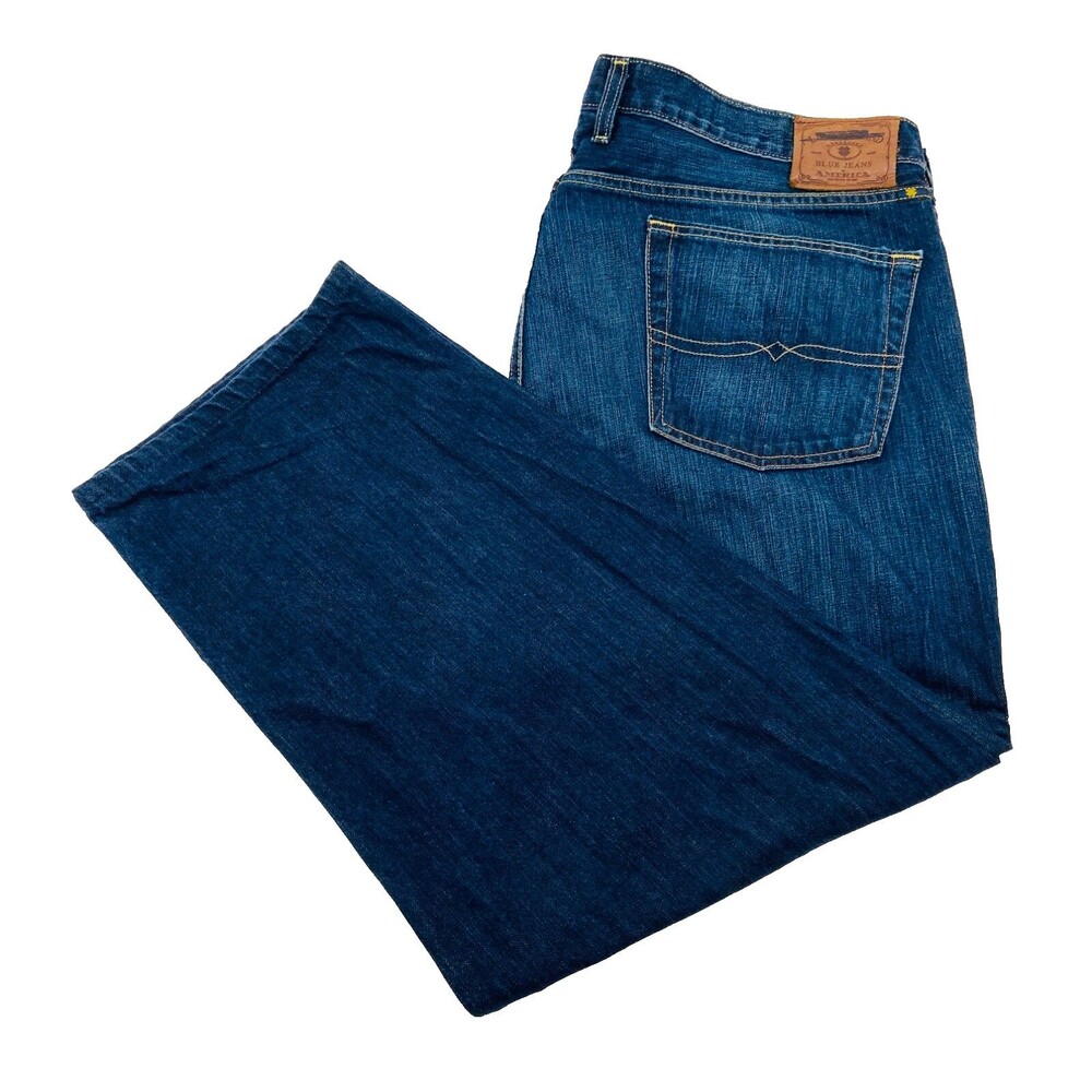 LUCKY BRAND Mens 42x30 Denim Blue 361 Vintage Straight Soft Cotton Jeans/Pants